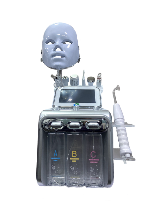 Beautrix Aesthetics 8-in-1 Hydra Facial Machine with 8 Probes for Comprehensive Skin Care