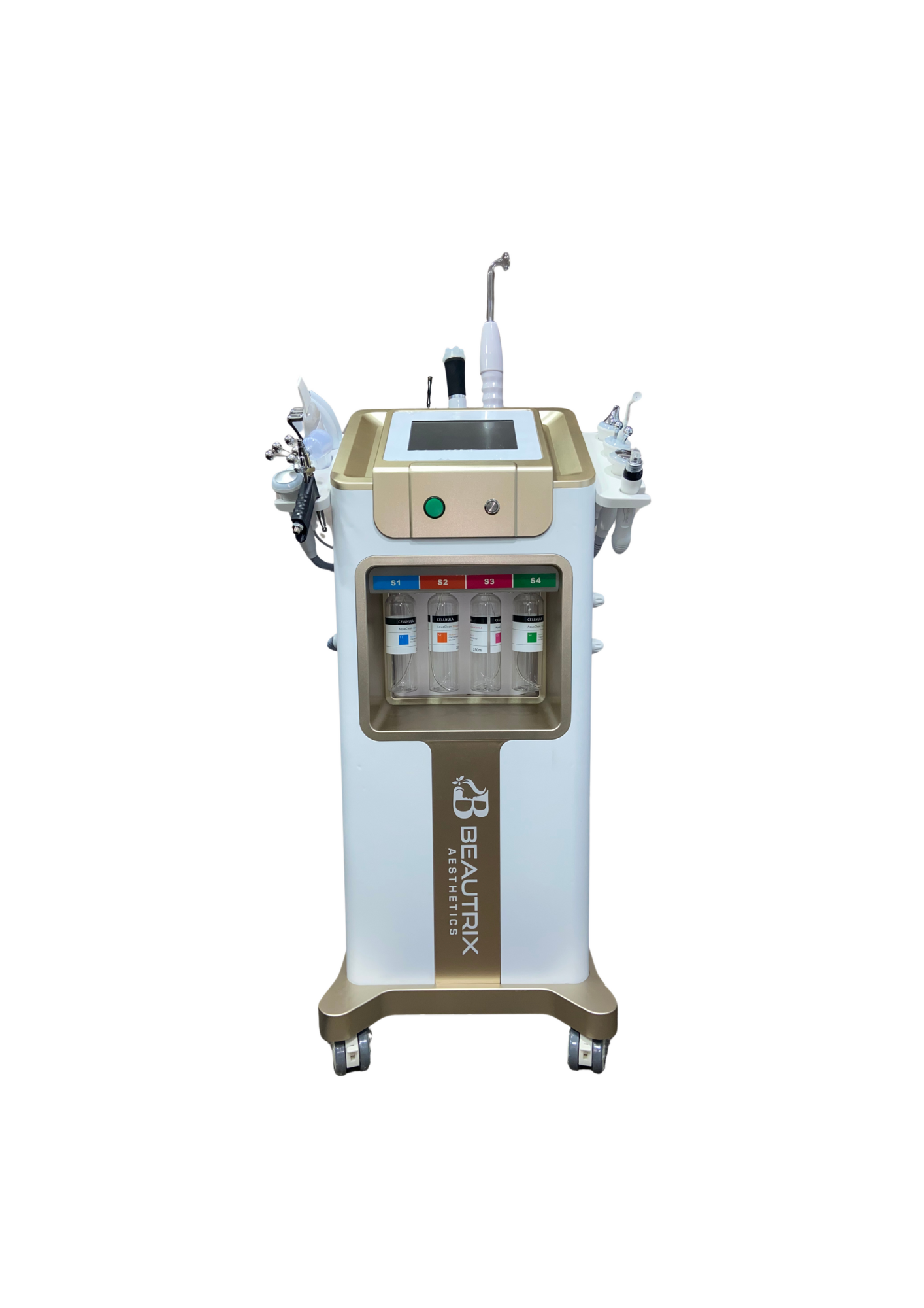 Beautrix Aesthetics 13-in-1 Hydra Facial Machine | Advanced Skin Care Device with Oxygeneo, RF Therapy, Eye Ultrasonic, Magic Ball & Diamond Dermabrasion for Deep Cleansing, Anti-Aging & Skin Rejuvenation