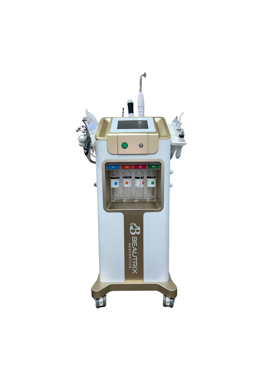 Beautrix Aesthetics 13-in-1 Hydra Facial Machine | Advanced Skin Care Device with Oxygeneo, RF Therapy, Eye Ultrasonic, Magic Ball & Diamond Dermabrasion for Deep Cleansing, Anti-Aging & Skin Rejuvenation