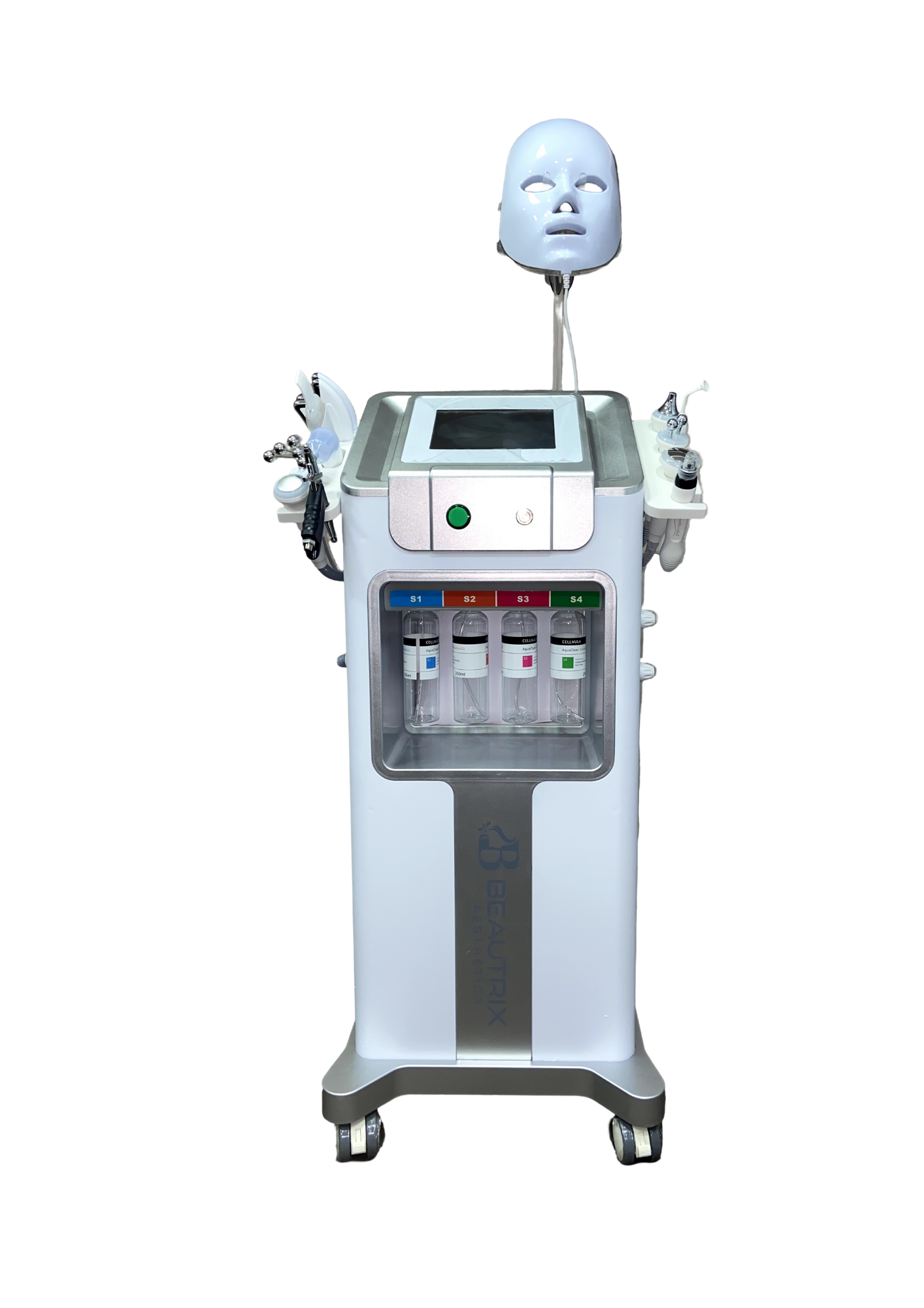 Beautrix Aesthetics 11-in-1 Hydra Facial Machine | Professional Skin Care Device with Eye Ultrasonic Handle, RF Therapy, Magic Ball, LED Mask & Bubble Pen for Deep Cleansing, Anti-Aging & Skin Rejuvenation