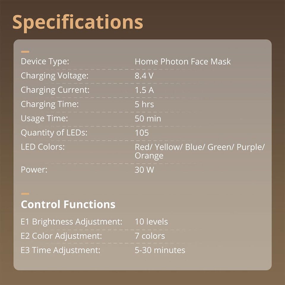Silicone LED Face Mask Light Therapy Advanced Skin Rejuvenation