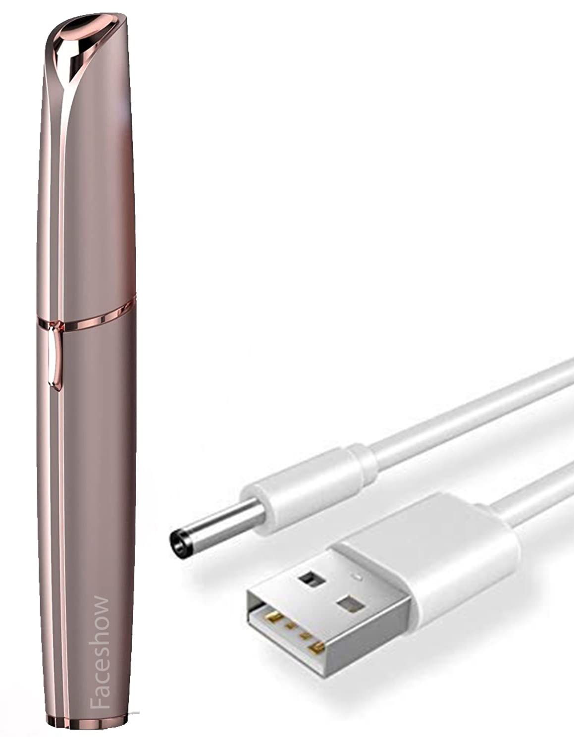 Face Show Eyebrow trimmer for women usb charging (Rose Gold)