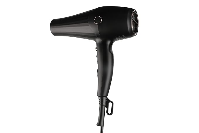 Hair Dryer, 1800W AC Motor, 2 Speed and 3 Heat Settings, Black