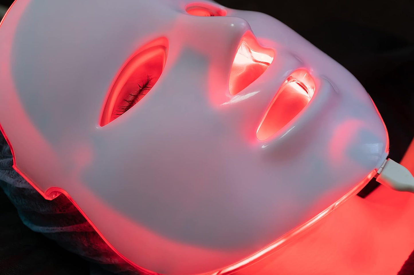 Led Face Mask Light Therapy, 7 Led Light Therapy Facial Skin Care Mask, Blue & Red Light for Acne Photon Mask, Korea PDT Technology for Acne Reduction