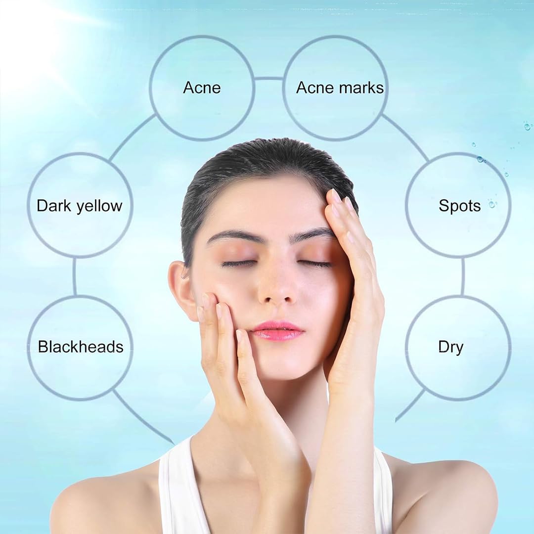 Diamond Microdermabrasion Machine for Facial, Professional At Home Beauty Device with Vacuum Suction, Diamond Tip Exfoliation & Hydration Spray, Deep Pore Cleaner, Blackhead Remover, Anti Aging Skin Care Tool