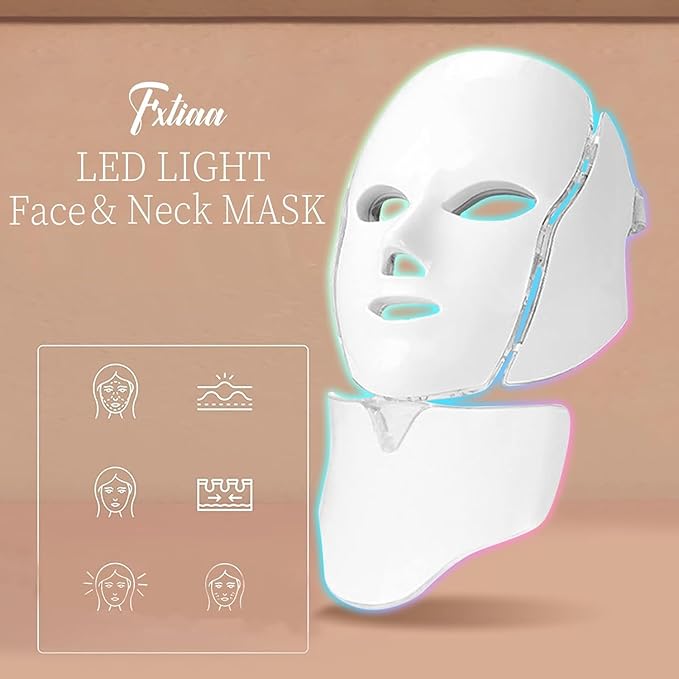 EliteSkin Luxe LED Face Mask - Premium 7-Color Light Therapy with Advanced Blue & Red Spectrum