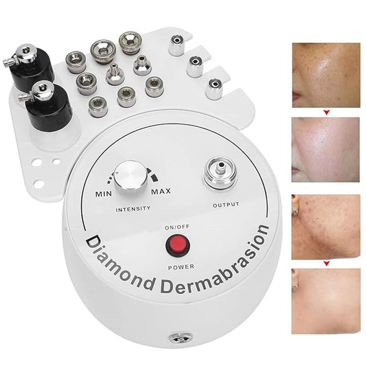 Diamond Microdermabrasion Machine for Facial, Professional At Home Beauty Device with Vacuum Suction, Diamond Tip Exfoliation & Hydration Spray, Deep Pore Cleaner, Blackhead Remover, Anti Aging Skin Care Tool