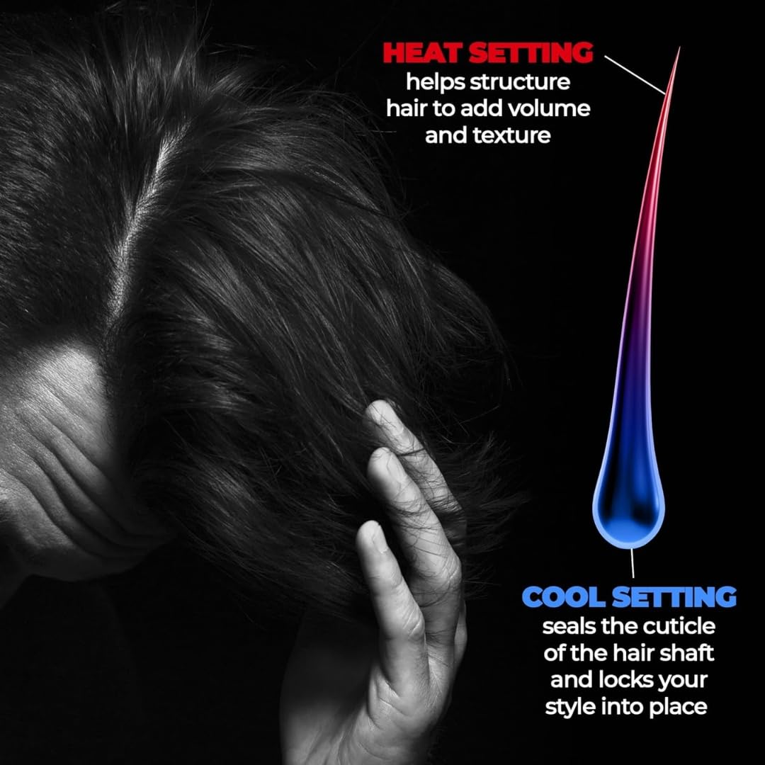 Hair Dryer, 2200W, 3 Heat and Speed Settings, Black with Rose Gold Accent