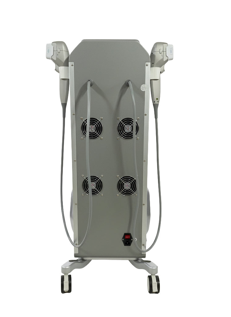 Beautrix Aesthetics HIFU machine - side view of the vertical unit