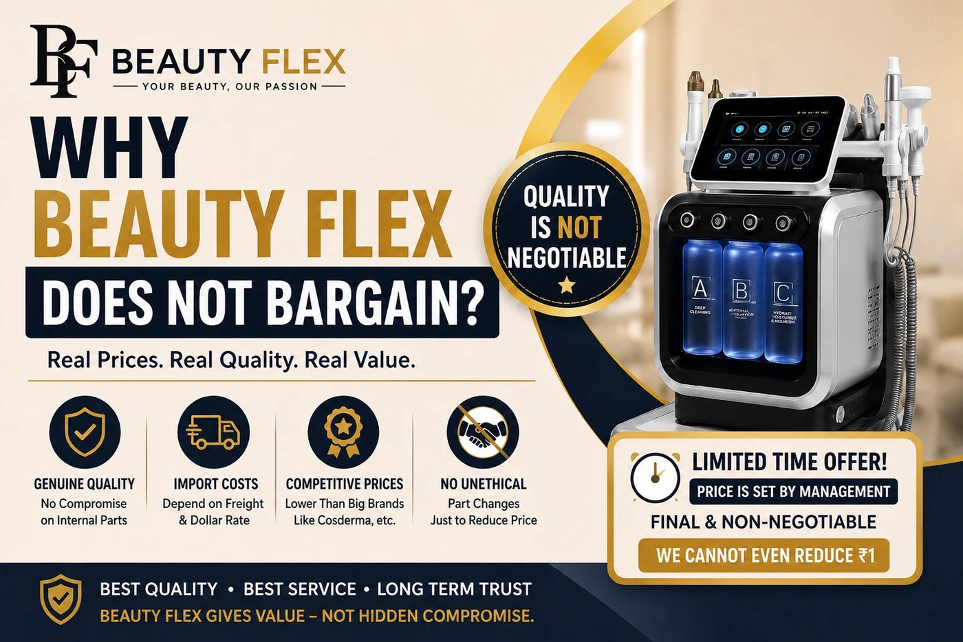 Why Beauty Flex Does Not Bargain on Aesthetic Machine Quality