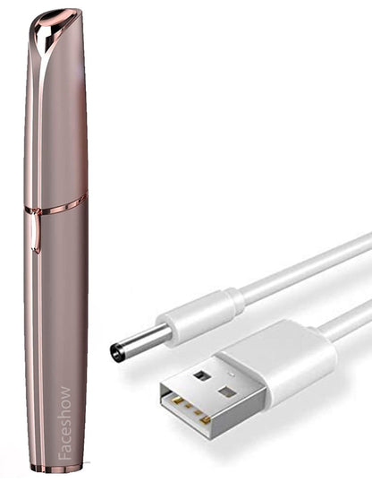 Face Show Eyebrow trimmer for women usb charging (Rose Gold)