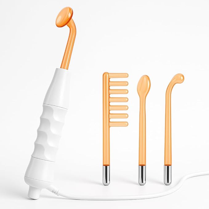 High Frequency Machine Master: Dual-Use Portable Electrode Wand for Enhanced Hair Growth & Scalp Health, Plus Acne Treatment - Your All-in-One Solution for Hair and Facial Care