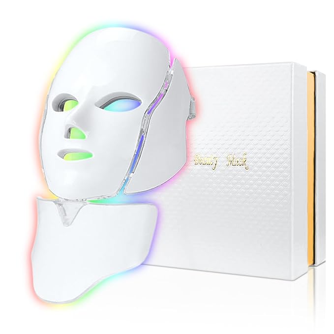 EliteSkin Luxe LED Face Mask - Premium 7-Color Light Therapy with Advanced Blue & Red Spectrum