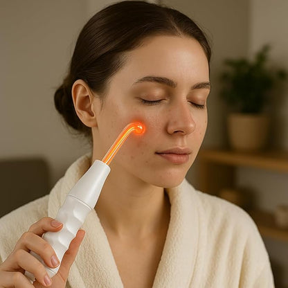 High Frequency Machine Master: Dual-Use Portable Electrode Wand for Enhanced Hair Growth & Scalp Health, Plus Acne Treatment - Your All-in-One Solution for Hair and Facial Care