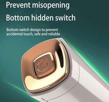 Eyebrow Trimmer for Women, 3 in 1 Rechargeable hair removal trimmer for women with Replaceable Heads, upper lip hair remover for women Eyebrow Razor face trimmer with Indicator Lights (Green)