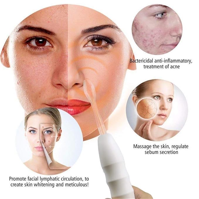 High Frequency Machine Master: Dual-Use Portable Electrode Wand for Enhanced Hair Growth & Scalp Health, Plus Acne Treatment - Your All-in-One Solution for Hair and Facial Care