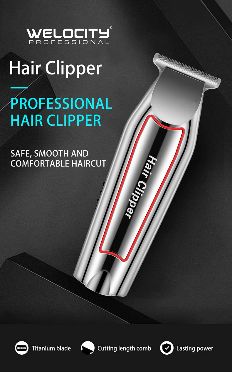 Clippers Cutting Kit Electric Rechargeable Beard Trimmer Cordless Low Noise Daily Travel Use Combs Brush USB Cord Haircut Adults Clipper Suitable for Home