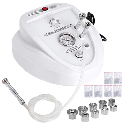 Diamond Dermabrasion Machine, Vacuum Suction Facial System with Intensity Control, White