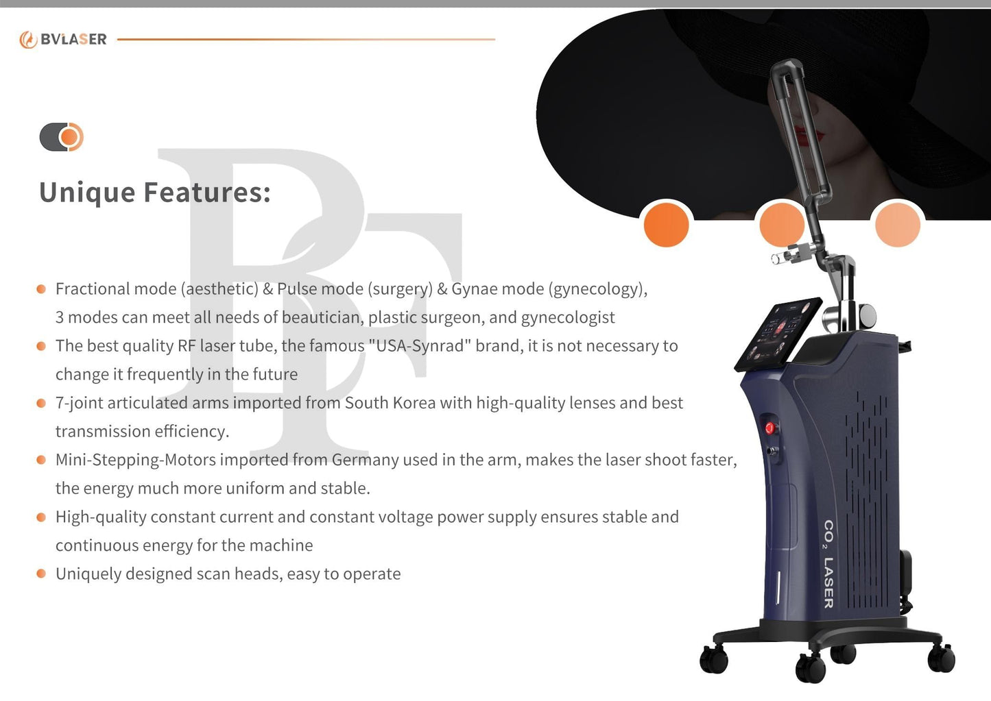 BV Laser 60W Co2 Fractional Laser / OEM Imported / High Performance / US FDA Approved