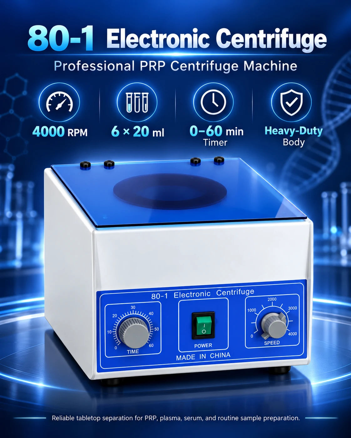 80-1 Electronic Centrifuge professional PRP centrifuge machine