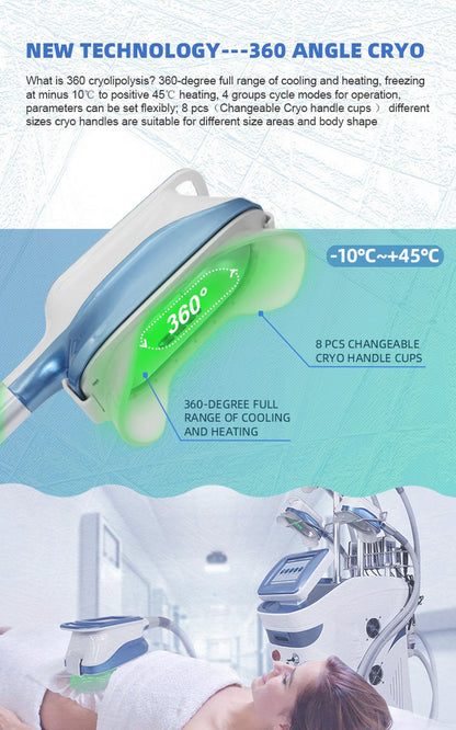 All in 1 Cryolipolysis Body Fat Reduction Machine Slimming Device