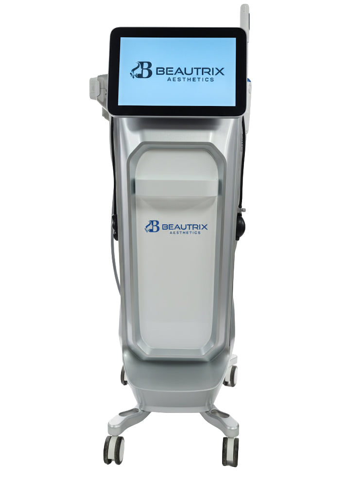Beautrix Aesthetics HIFU machine - handpiece and cartridge detail