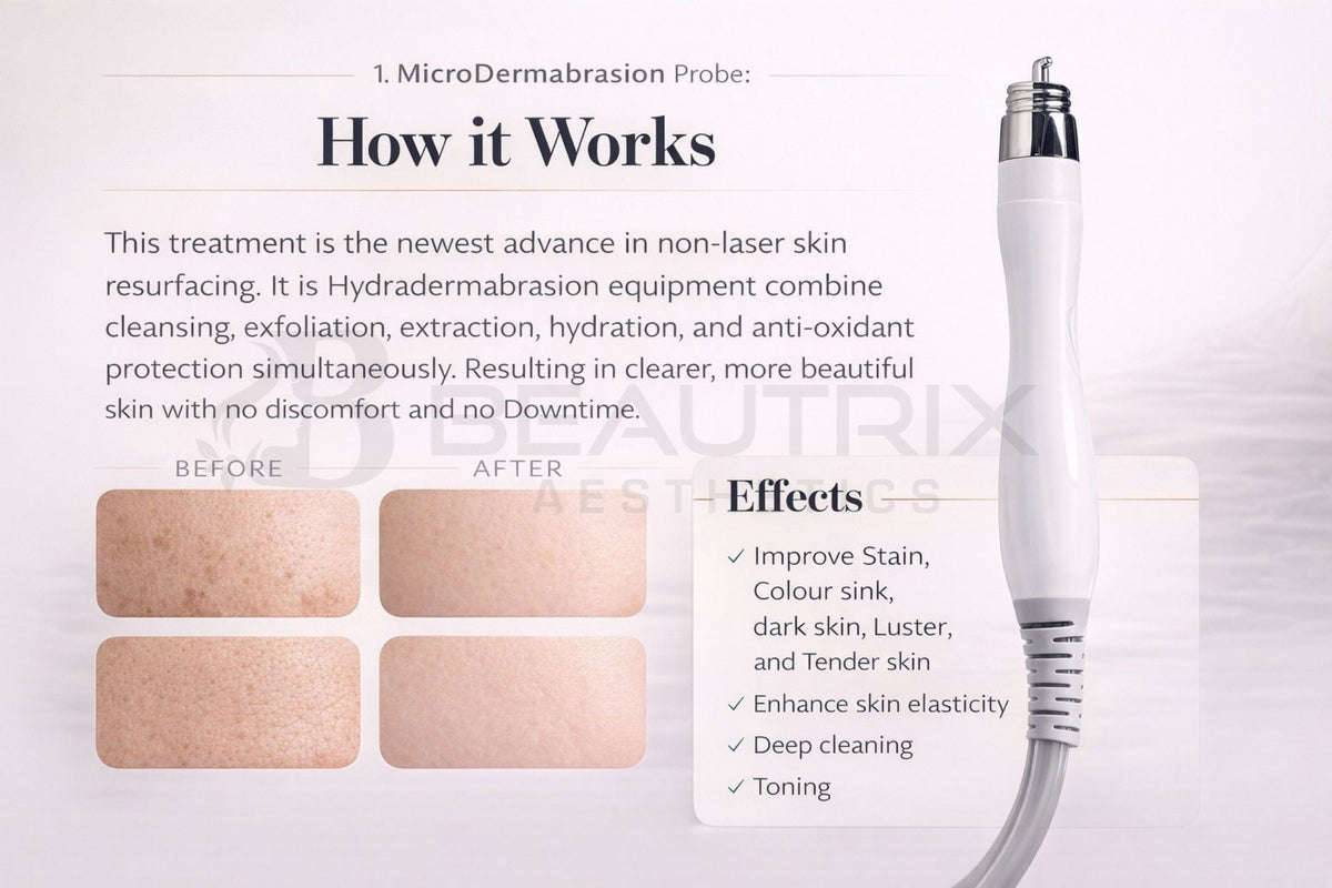 Beautrix 7 in 1 Hydra Facial Machine Portable